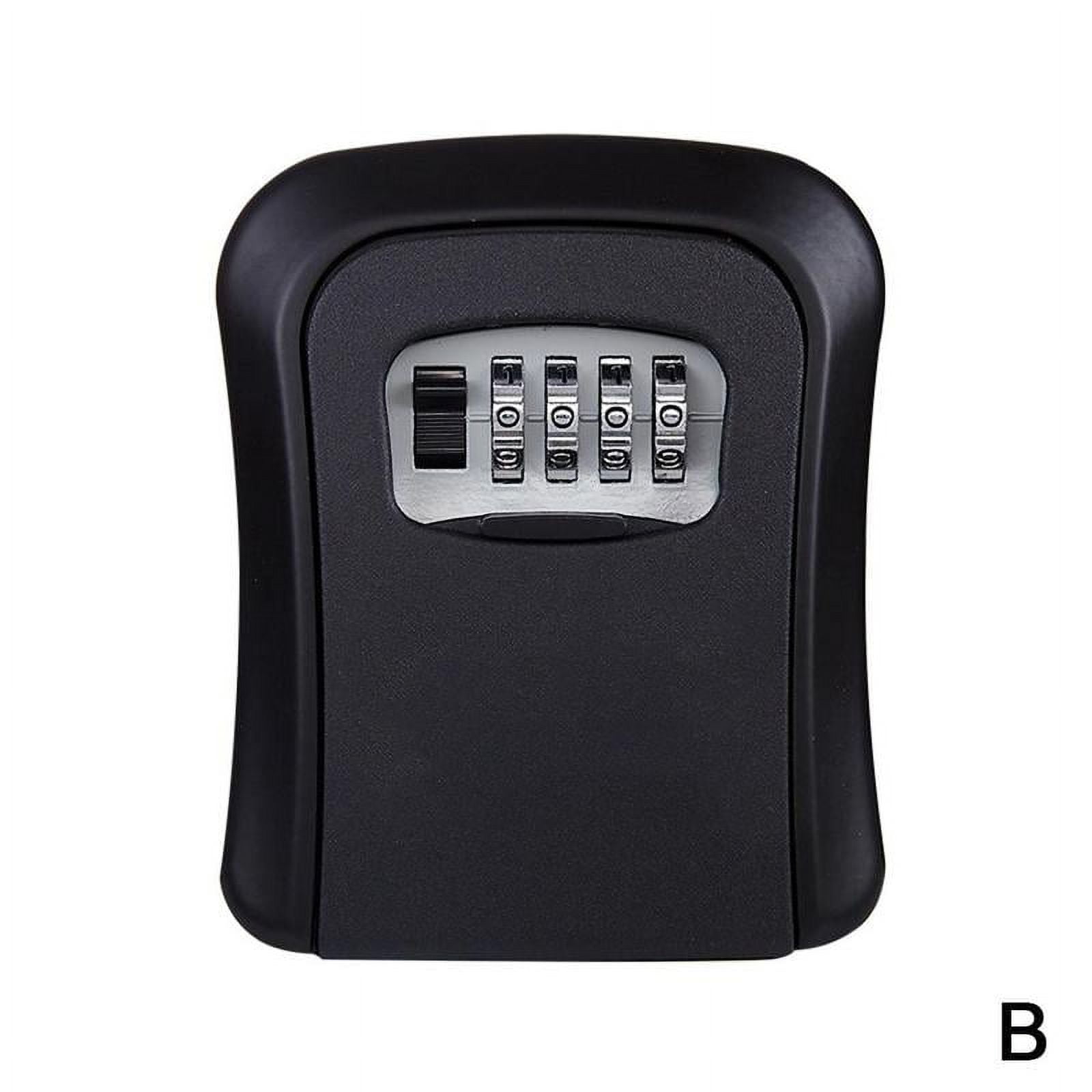 4 Digit Combination Key Lock Box Wall Mount Safe Security Storage Case ...