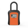 thumbnail image 1 of 4-Digit Combination Key Lock Storage Safe Security Box Outdoor Home Portable, 1 of 12