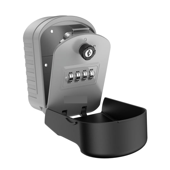 4 Digit Combination Key Storage Lock Box Key Bag Lock Box Wall Mounted Key Safe Storage Weatherproof Box For Home Outdoor