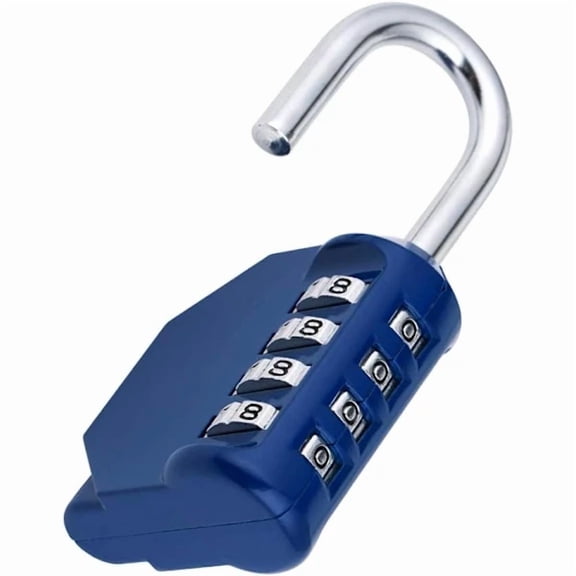4-Digit Combination Lock, Numeric Code Lock for Gym Cabinets, Tool Boxes, Weatherproof Padlock for Door, Garden Fence-Po-