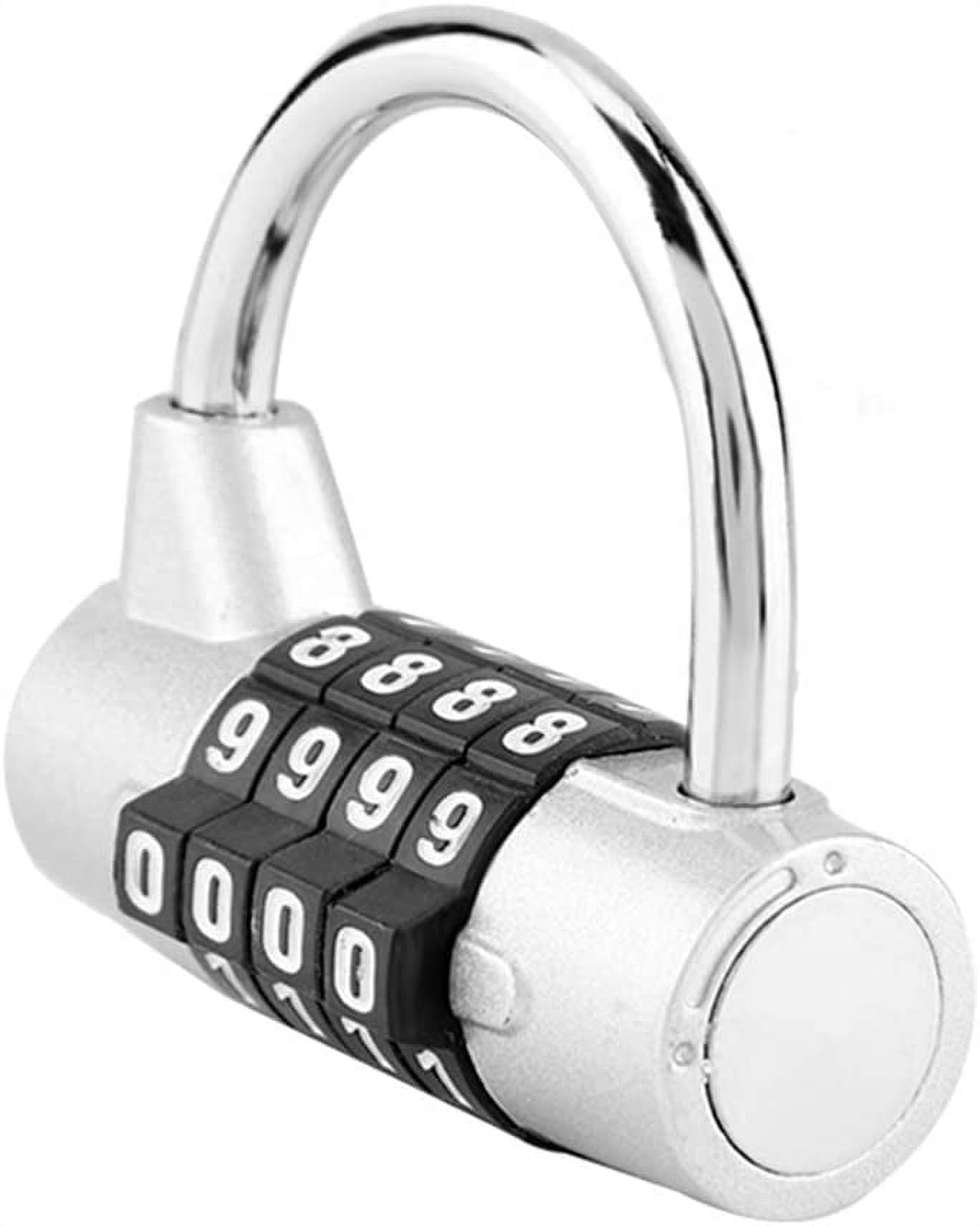 4 Digit Combination Padlock, 4 Digit Code Outdoor Password Padlock For