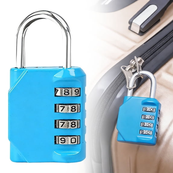 4 Digit Combination Padlock, Combination Lock for Hasp, Storage Combination Lock, Heavy Duty Combination Lock, Resettable Combination Lock, Waterproof Combination Lock