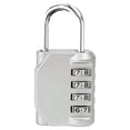 thumbnail image 1 of 4 Digit Combination Padlock Heavy Duty Zinc Alloy Lock Resettable Security Lock for Gym Locker School Fence Gate Toolbox Outdoor Weather Resistant, 1 of 6