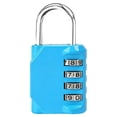 thumbnail image 1 of 4 Digit Combination Padlock Heavy Duty Zinc Alloy Lock Resettable Security Lock for Gym Locker School Fence Gate Toolbox Outdoor Weather Resistant, 1 of 6