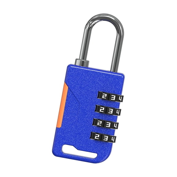 4 Digit Combination Padlock Portable Password Lock Keyless Unlocks AntiTheft Padlock for Backpacks Gym School Lockers