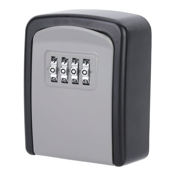 4 Digit Combination Password Key Lock Box Wall Mount Safety Security Storage Case Organizer