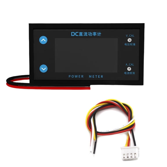 4-Digit Dc Power Meter Voltmeter Head Adjustable Calibration Electronic Ammeter