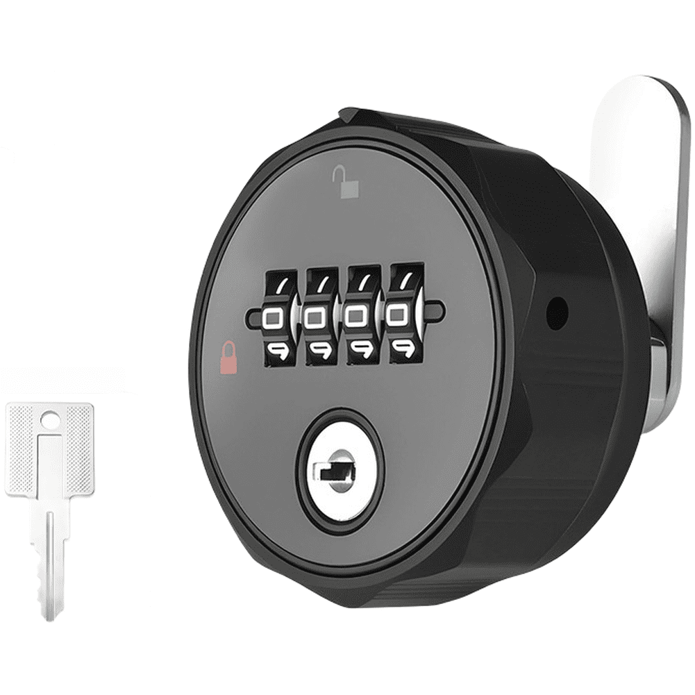 Combination Storage Lock 4 Digit FOR dial Combination Lock for Cabinet Drawer File Storage ABS ...