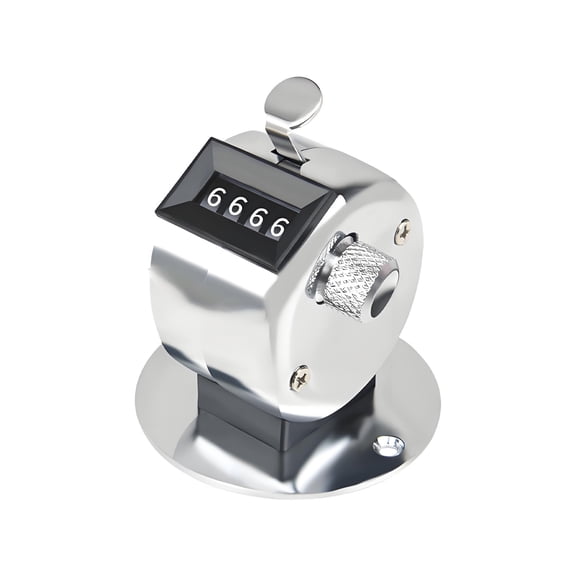 4 Digit Mechanical Handheld Click Counter For Counting Coaching And Sports Event Scoring Angle Gauge 3/8 Drive Tape Measure Tape for Saws Superintendent Construction Organizer Stay And Play Compact