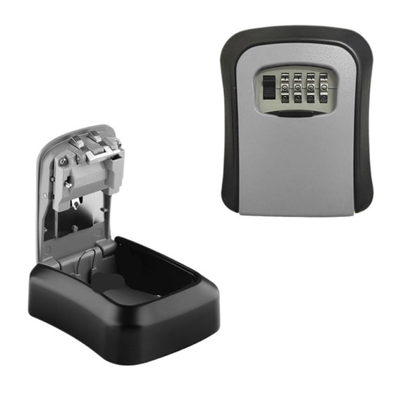 4 Digit Password Code Lock Secret Key Safe Box Wall Mounted Anti Theft Key Case ,House, Apartment, Office Key Storage