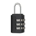 thumbnail image 1 of 4-Digit Password Combination Padlock Zinc Alloy Suitcase Smart Password Lock, 1 of 5