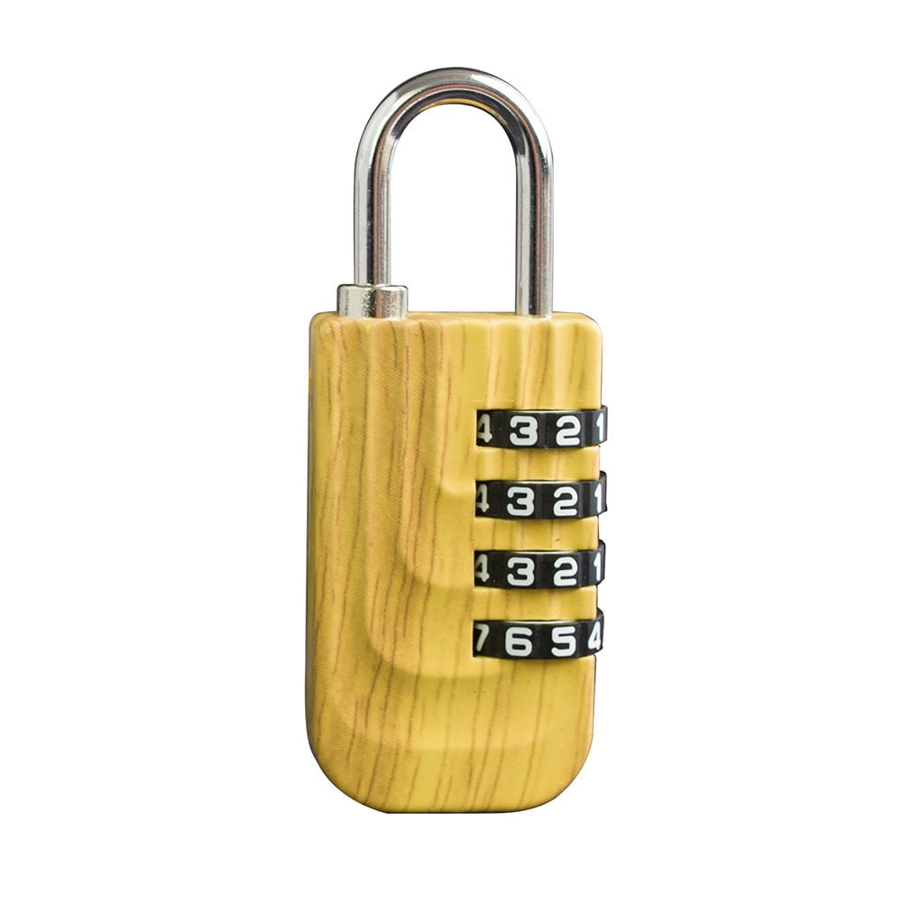 4 Digit Resettable Combination Locker Lock, Gym Padlock, Mini Padlock