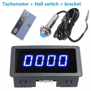 Tachometer LCD Screen Hall Sensor Probe Waterproof Anti Interference