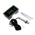 thumbnail image 1 of 4 Digital Tachometer RPM Blue LED+Hall NPN Proximity Strong Anti-jamming Capability 12V 9999RPM, 1 of 8