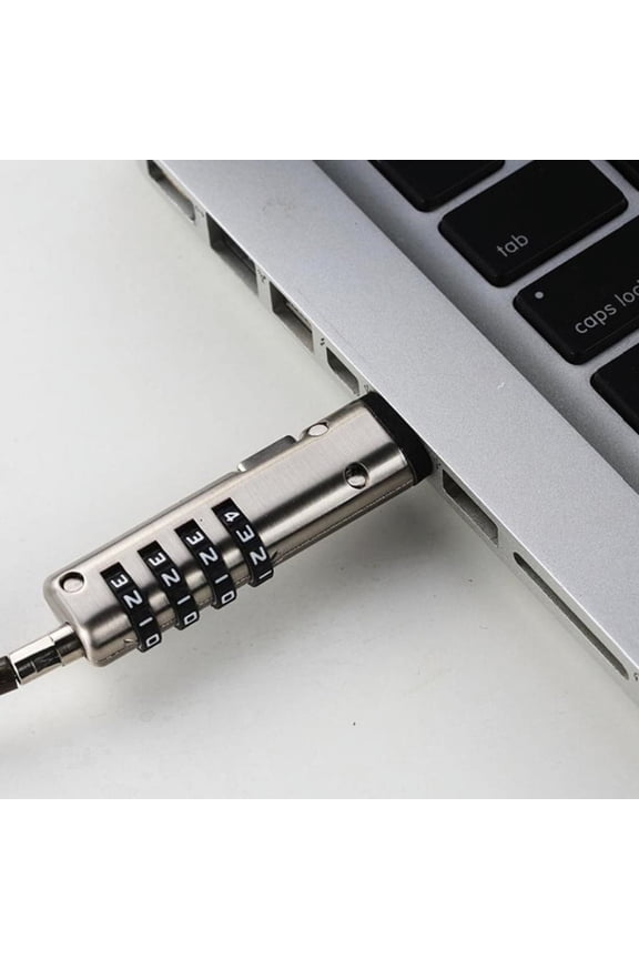 4 Digital Universal Lock USB Laptop Security Cable Lock for Computer