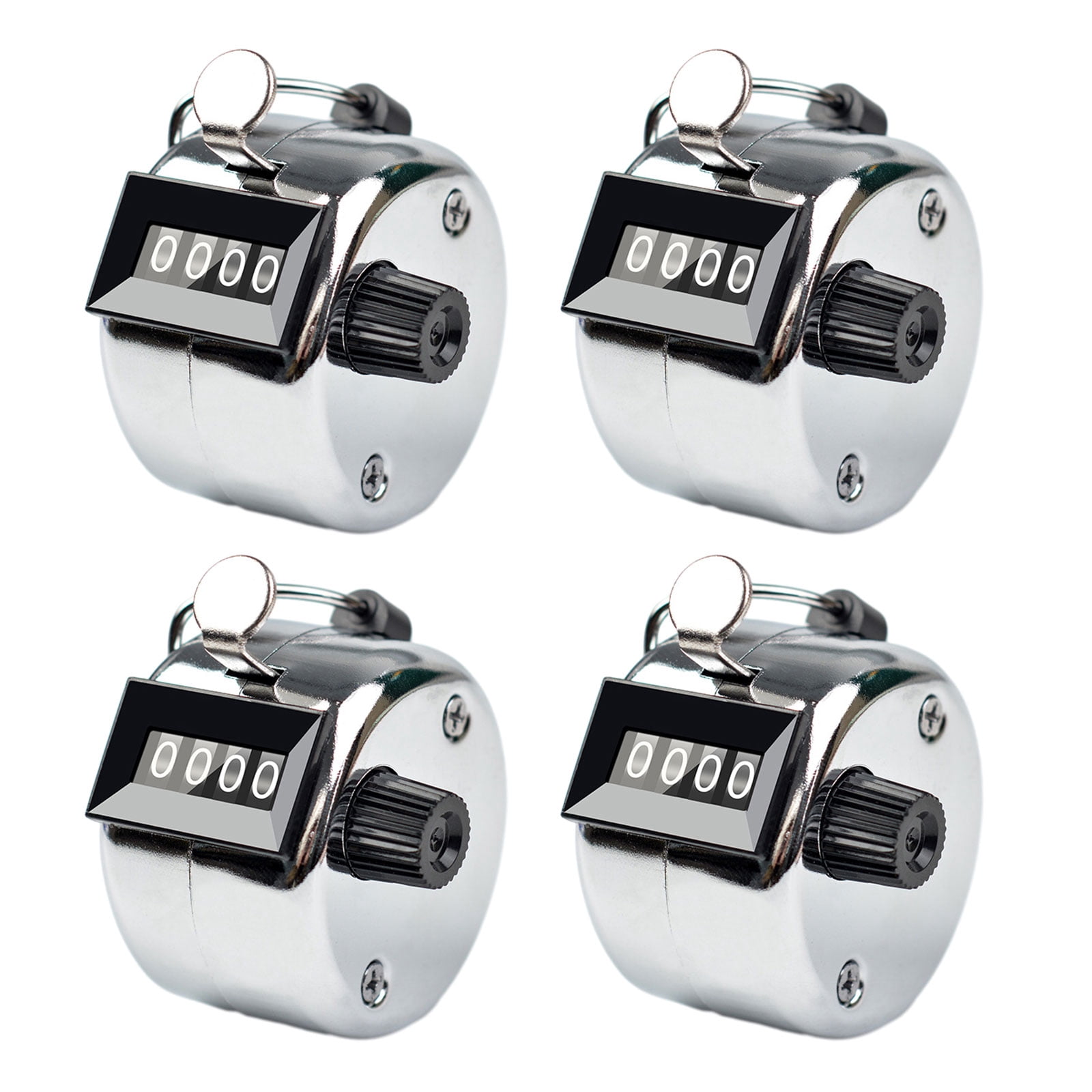 4-Digits Hand Mechanical Counters Clickers Counter Hand Tally Counters
