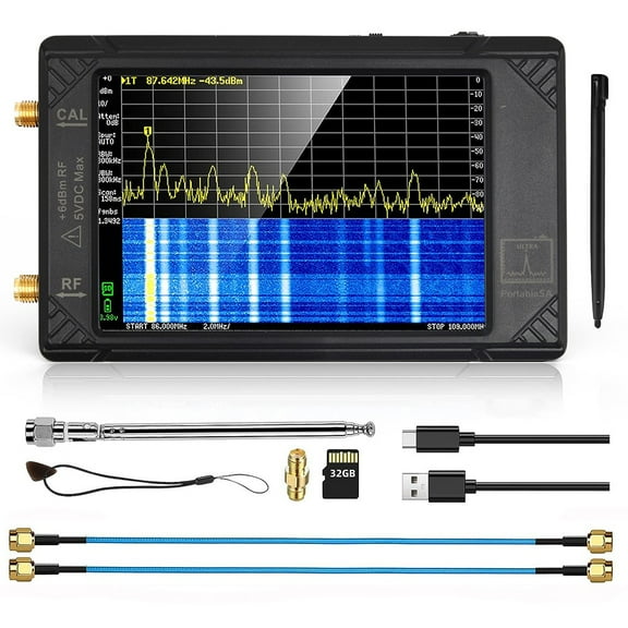 4" Display Tiny Spectrum Analyzer for ULTRA 100kHz-5.3GHz with 32GB V0.4.5.1