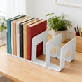 thumbnail image 1 of 4 Divider Desktop Book Racks, 10.2 Inch Plastic File Sorter Organizers, Heavy Duty Standing Shelf for Adults Office Desk and Study Organizing, 1 of 7