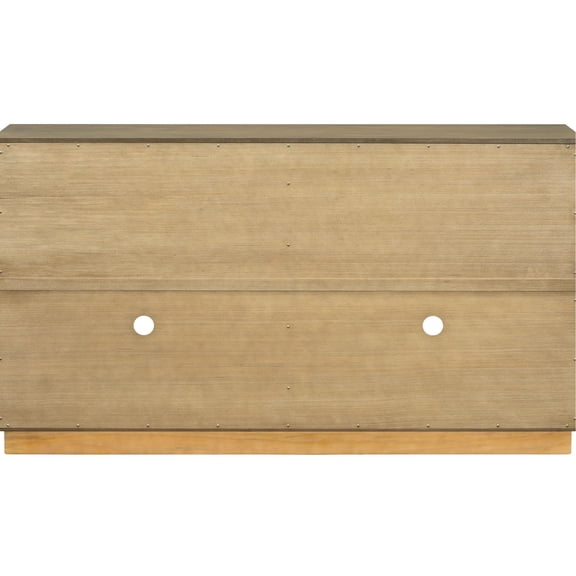 4-Door Arched Sideboard | Smooth Surface for Easy Maintenance | Cable Hole for Organized Wiring | Sturdy Structure Resists Warping