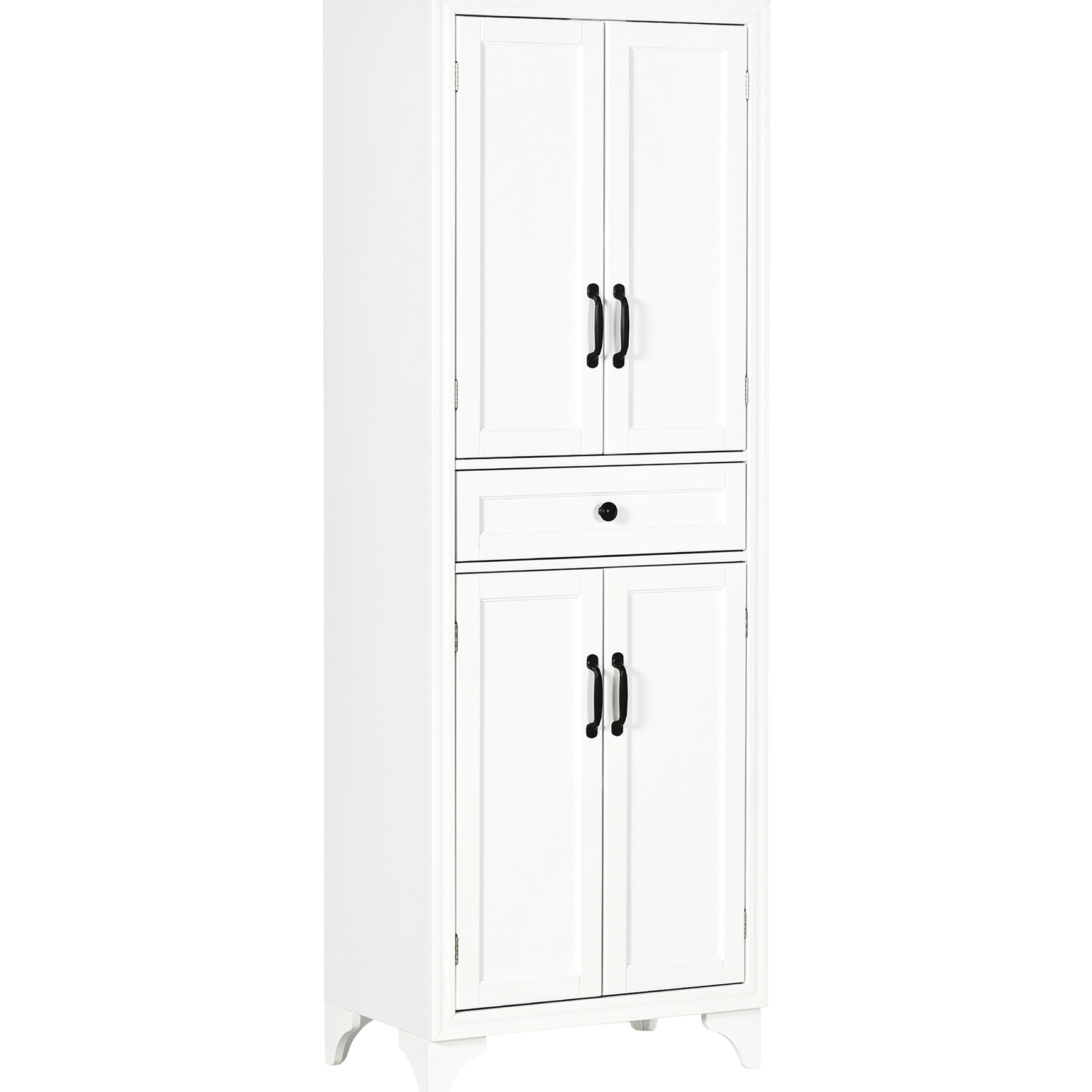 4-Door Freestanding Pantry - Storage Solution for Dry Goods in Kitchen ...