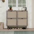 thumbnail image 1 of 4 Door Shoe Rack, Freestanding Modern Shoe Storage Cabinet, for Entryway   WL RR, 1 of 27