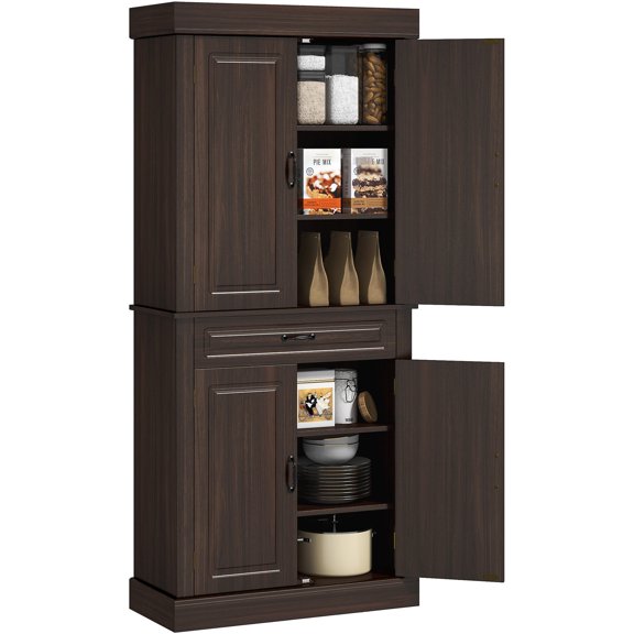 4-Door Storage Cabinet - Compact Design for Various Rooms