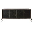thumbnail image 1 of 4-Door Wood Media Credenza with 2 Tray Drawers in Black by Pulaski Furniture, 1 of 7