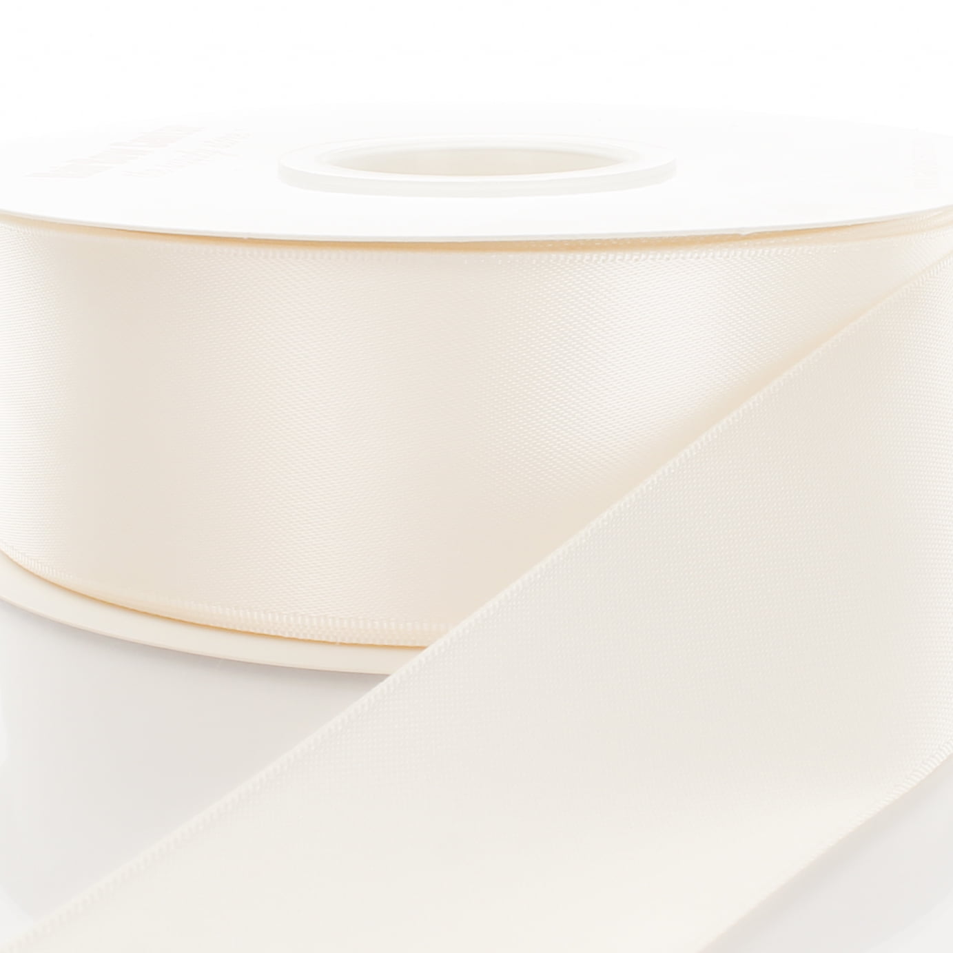 4" Double Faced Satin Ribbon 028 Antique White 25 Yard