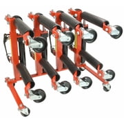 4 Dragway Tools  12in. 1500lb. Hydraulic Wheel Dolly Positioning Jacks & Stand