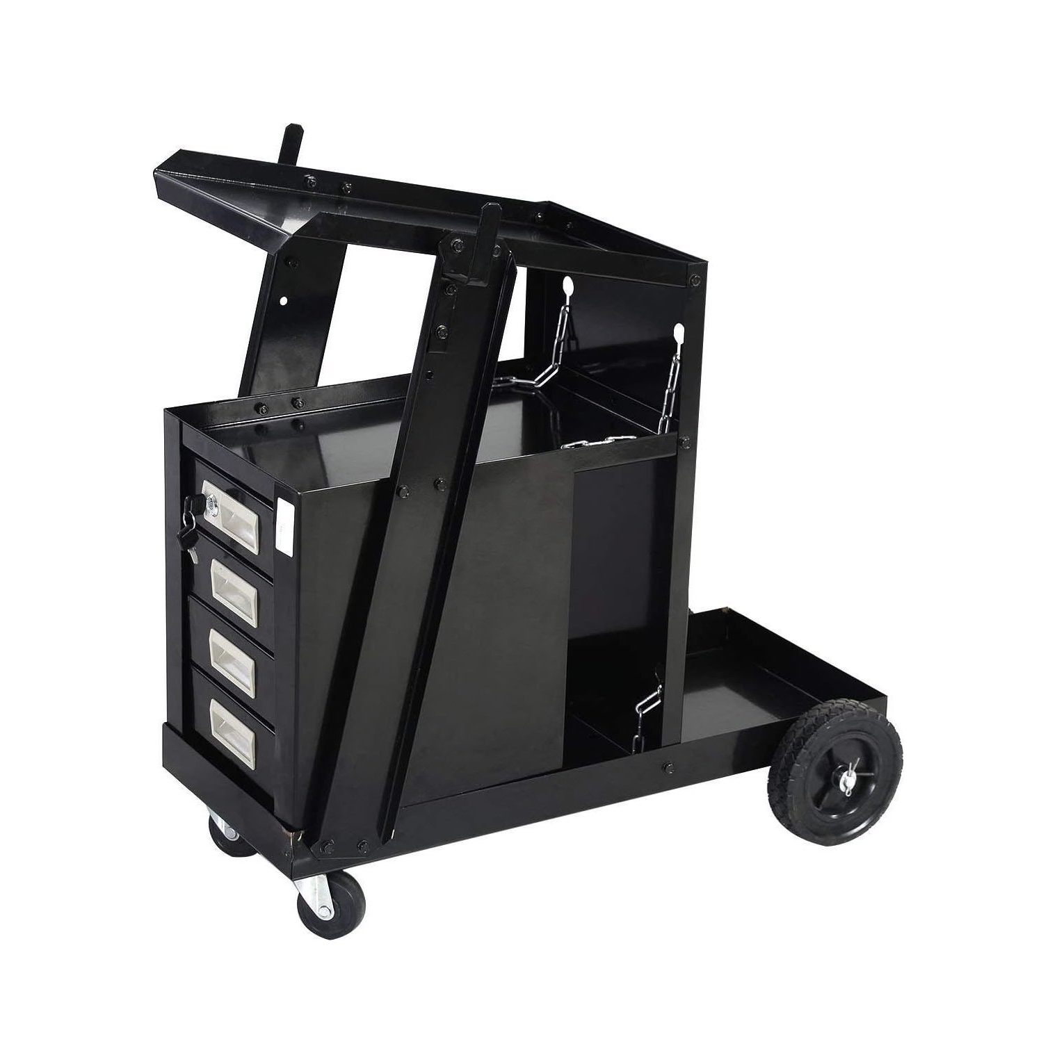 4 Drawer Welding Welder Cart Plasma Cutter Tank Storage MIG TIG