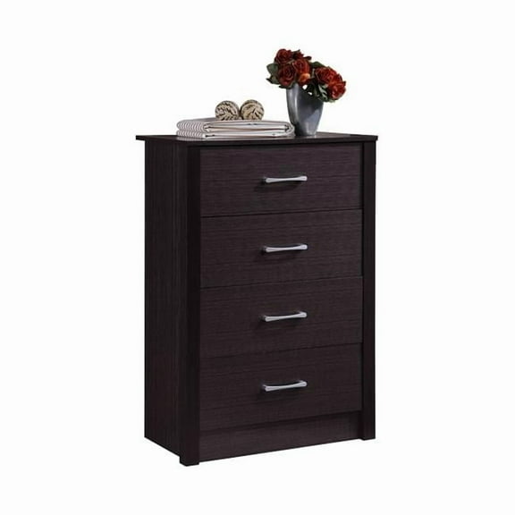 4-Drawer Chest, Chocolate