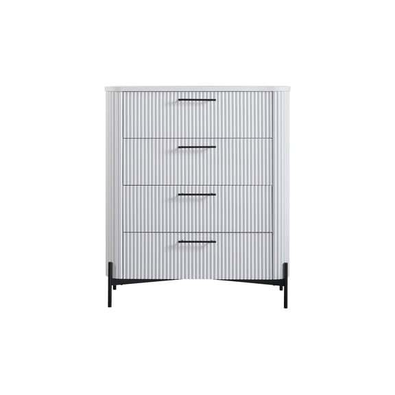 4 Drawer Chest - White