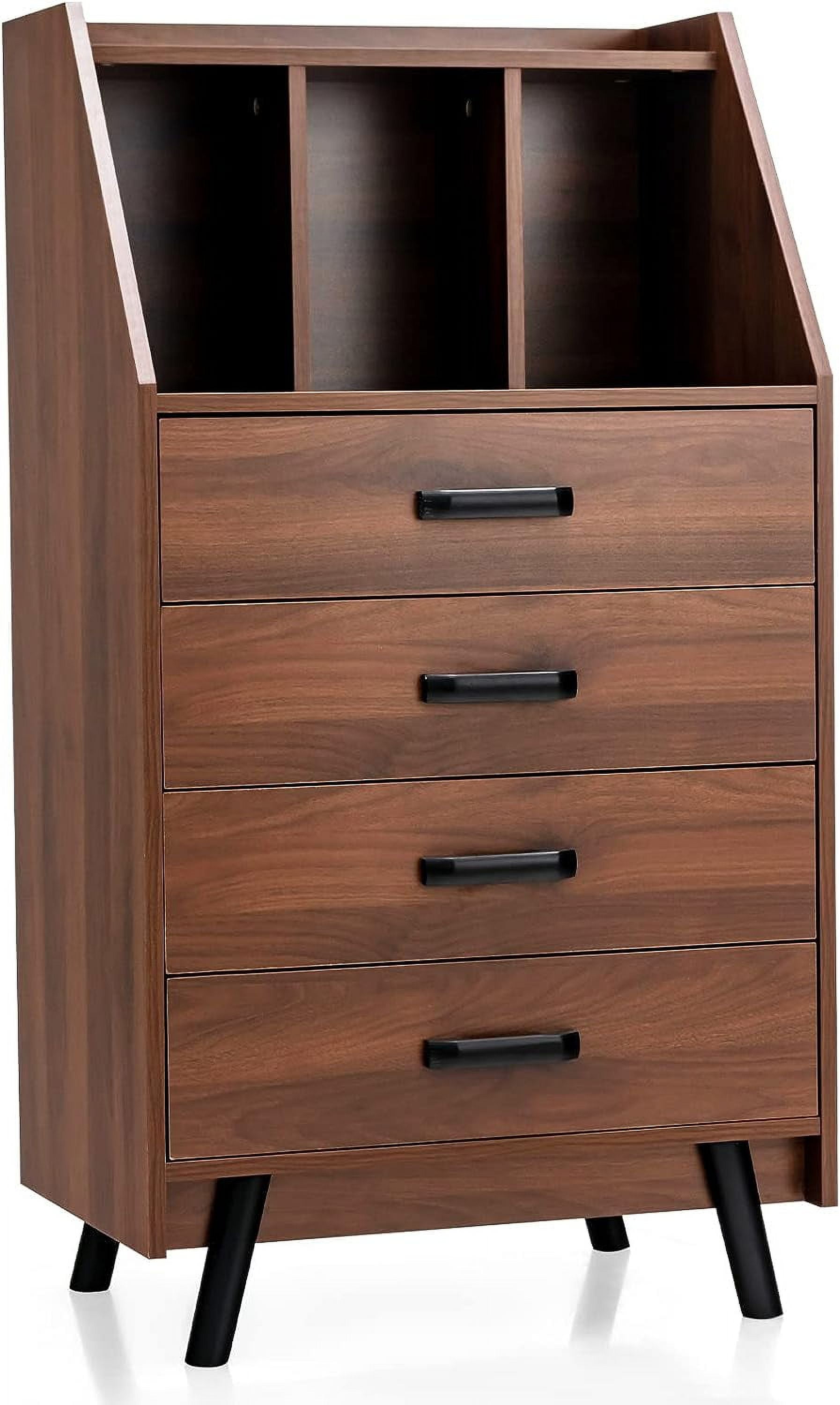 4Drawer Dresser Freestanding Chest of Drawers with