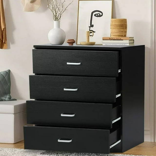 4Drawer Dresser, Chest of Drawers for Bedroom, Modern Storage Dresser Organizer Unit