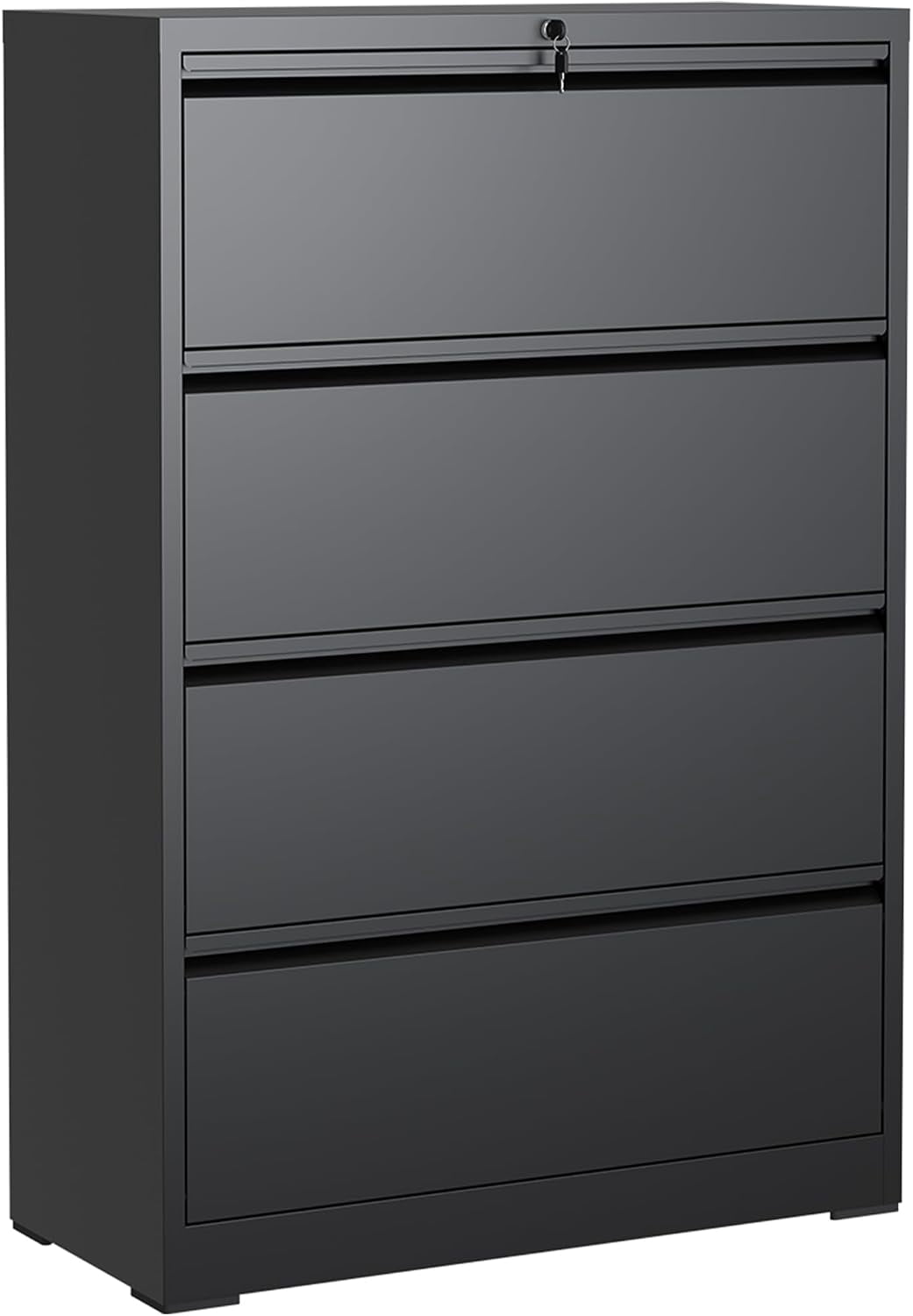 4 Drawer Lateral File Cabinet with Lock, File Cabinet for Home Office ...