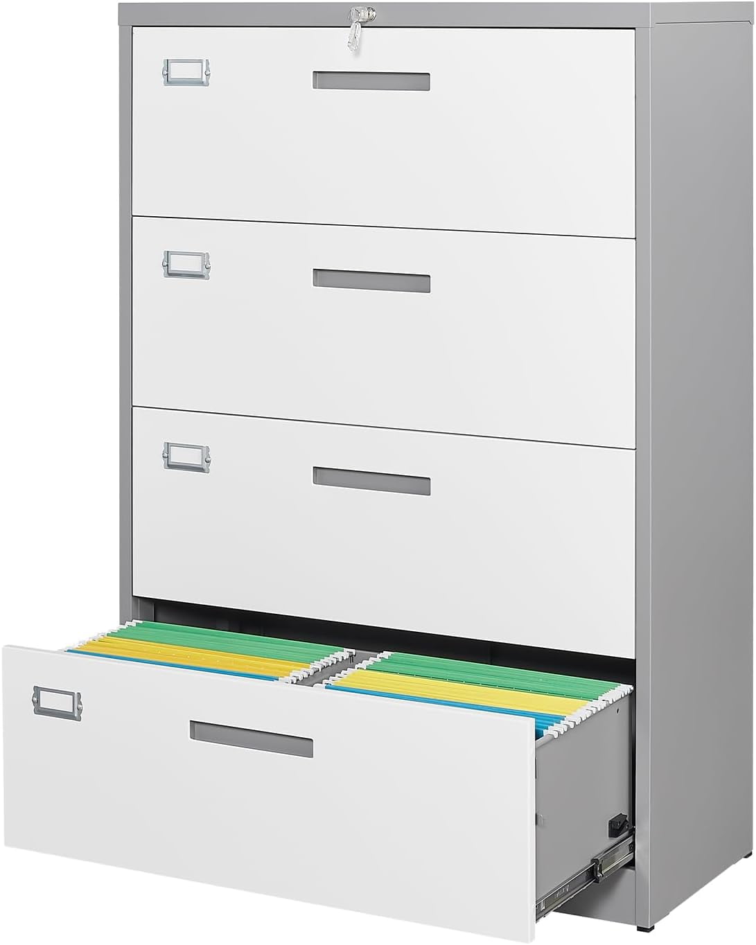 4 Drawer Lateral File Metal Filing with Lock Office