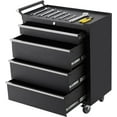 thumbnail image 1 of 4-Drawer Rolling Tool Chest - Mobile Storage Cabinet with Lock & Drawer Liners, black, 1 of 9