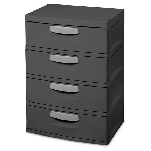 4 Drawer Unit Plastic (Color : Flat Gray)