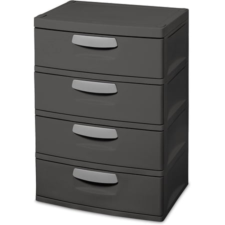 4 Drawer Unit Plastic (Color : Flat Gray)