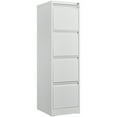 4 Drawer Vertical File with Lock,Filing Metal Filing