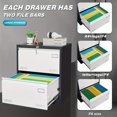 4 Drawer Vertical File with Lock, Filing Metal Filing