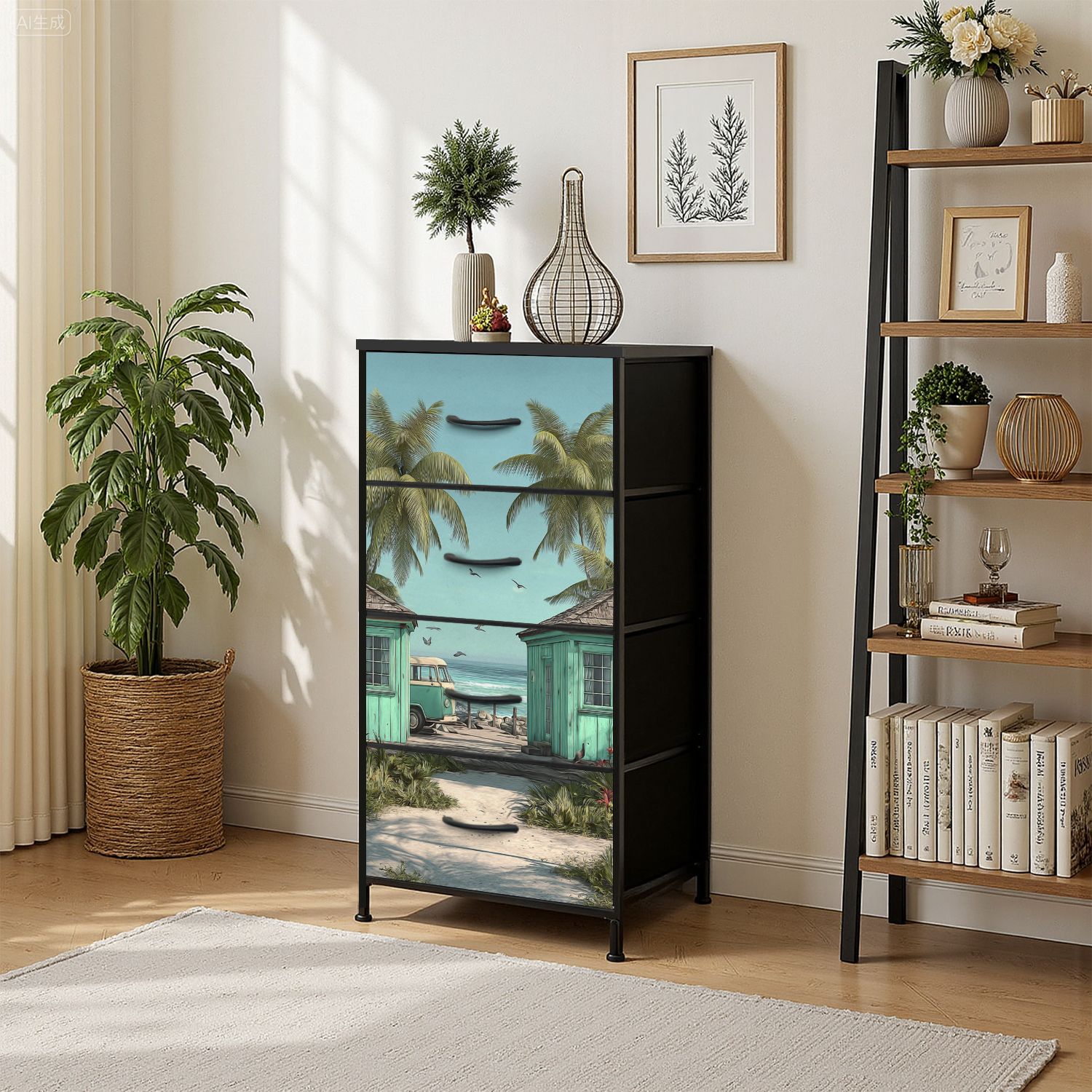 mint green dresser Pretty by Migonis home Azores by Benjamin Moore up in their own special place with our Frances Woven Rattan Tall Dresser which makes storage easy and organised without compromising on style Max & Lily Sutton Meadow