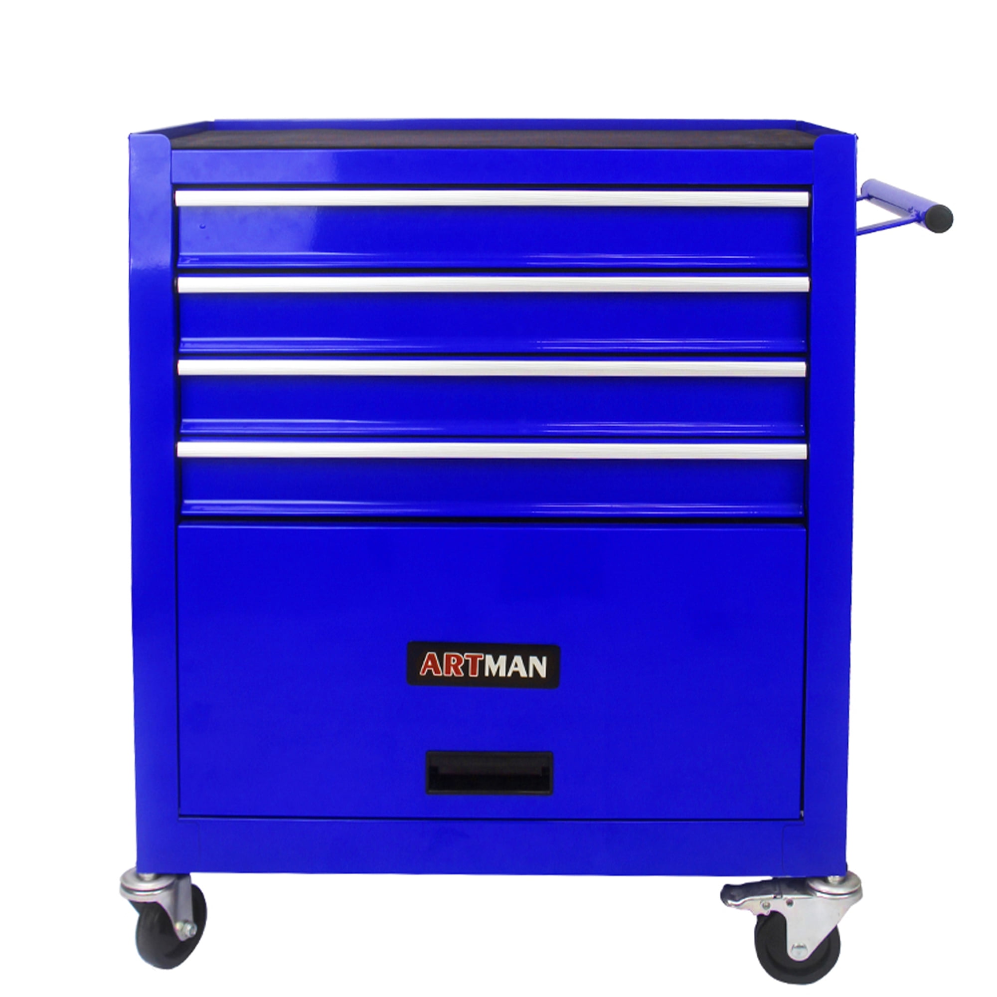 4 Drawers Multifunctional Tool Cart with Wheel Steel Tool Chest Storage Cabinet