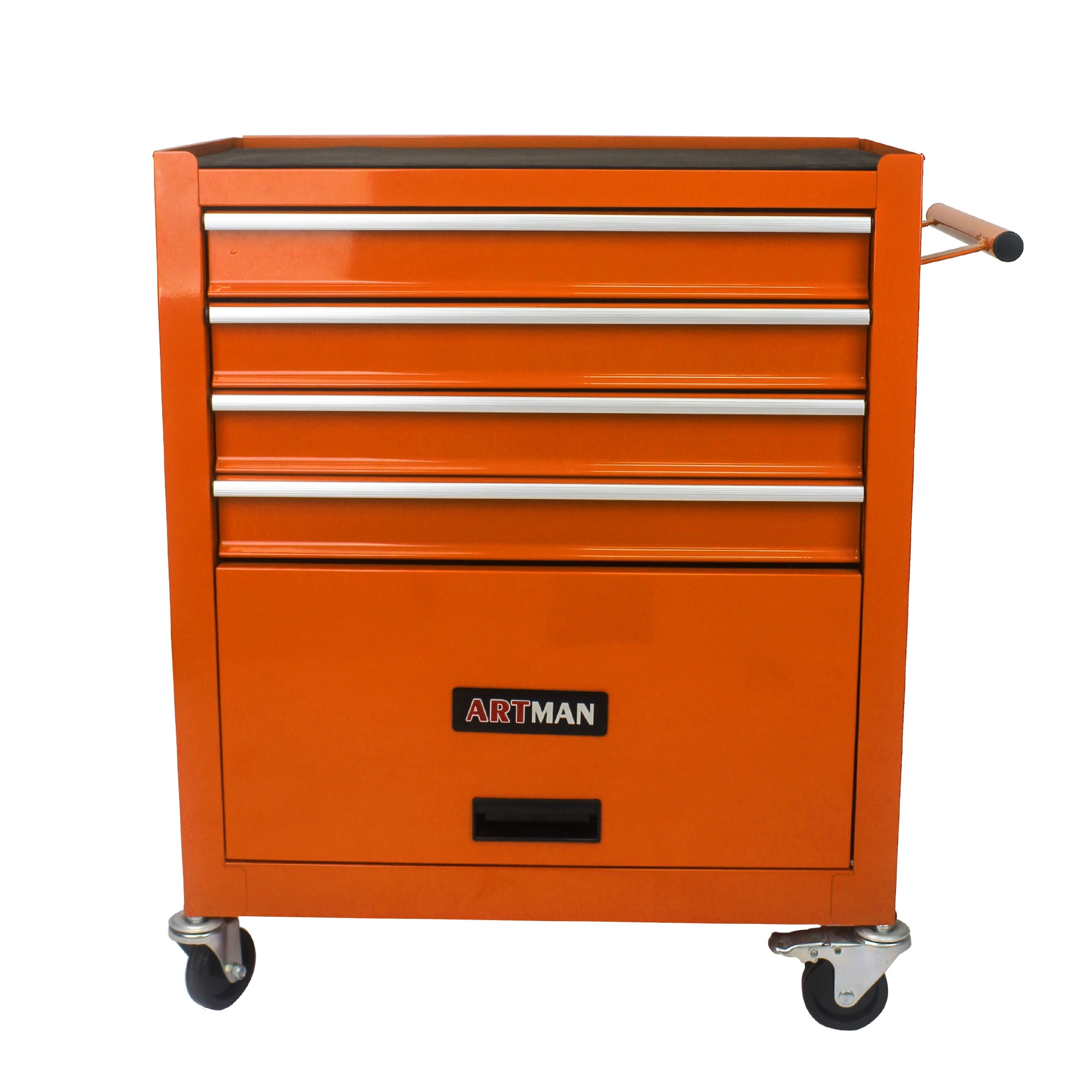 4 Drawers Multifunctional Tool Cart with Wheel Steel Tool Chest Storage Cabinet