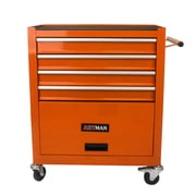 4 Drawers Multifunctional Tool Cart with Wheel Steel Tool Chest Storage Cabinet