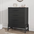 thumbnail image 1 of 4 Dresser for Bedroom, 38.6" Tall Dresser, Tall Drawer with Storage Freestanding, 1 of 7