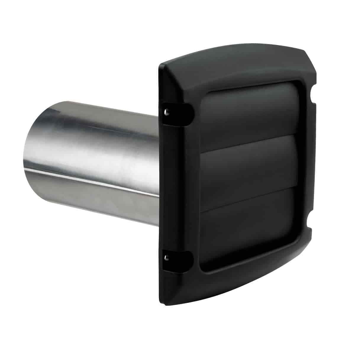 4" Dryer Vent Louvered Black Kit Pro Vent BLH4BLKZW6