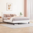 thumbnail image 1 of 4 EVER WINNER Queen Bed Frames,Queen Size Bed Frame with Linen Fabric Upholstered Headboard and Wooden Slats Support,Adjustable Headboard, No Box Spring Needed, Noise-Free, Easy Assembly, White, 1 of 5