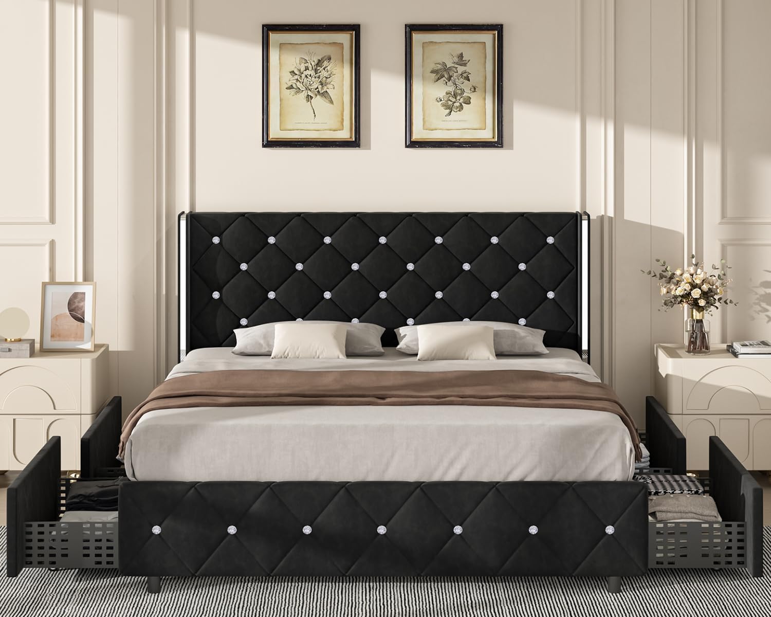 Acme Ireland Queen Storage Bed, Espresso, Box 3 of 4