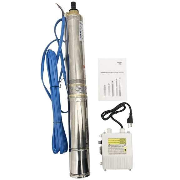 4" Electric Deep Well Pump Stainless Steel Submersible Water Pump 3420r/min
